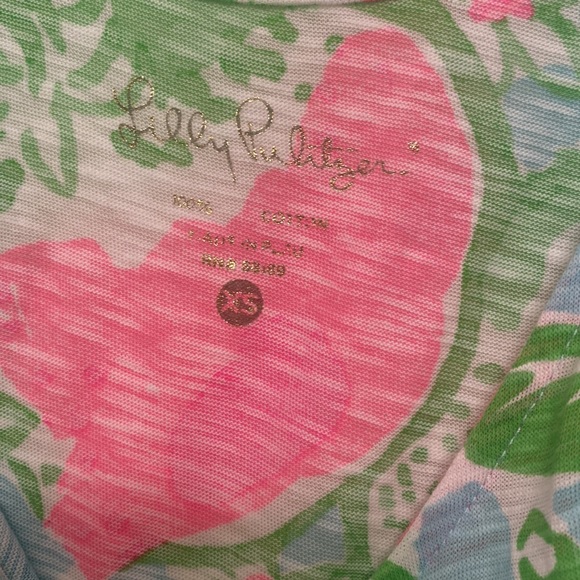 Lilly Pulitzer Carmel Dress in Pool Blue Pink Lemonade - Picture 6 of 7